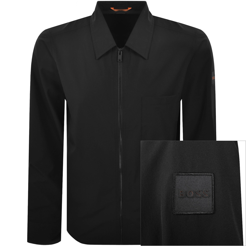 Hugo Boss BOSS Labizzy M Full Zip Overshirt Black